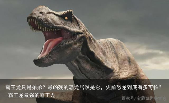 霸王龙只是弟弟？最凶残的恐龙居然是它，史前恐龙到底有多可怕？-霸王龙最强的霸王龙