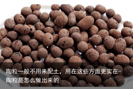 陶粒一般不用来配土，用在这些方面更实在-陶粒是怎么做出来的