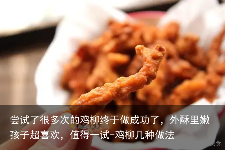 尝试了很多次的鸡柳终于做成功了，外酥里嫩孩子超喜欢，值得一试-鸡柳几种做法