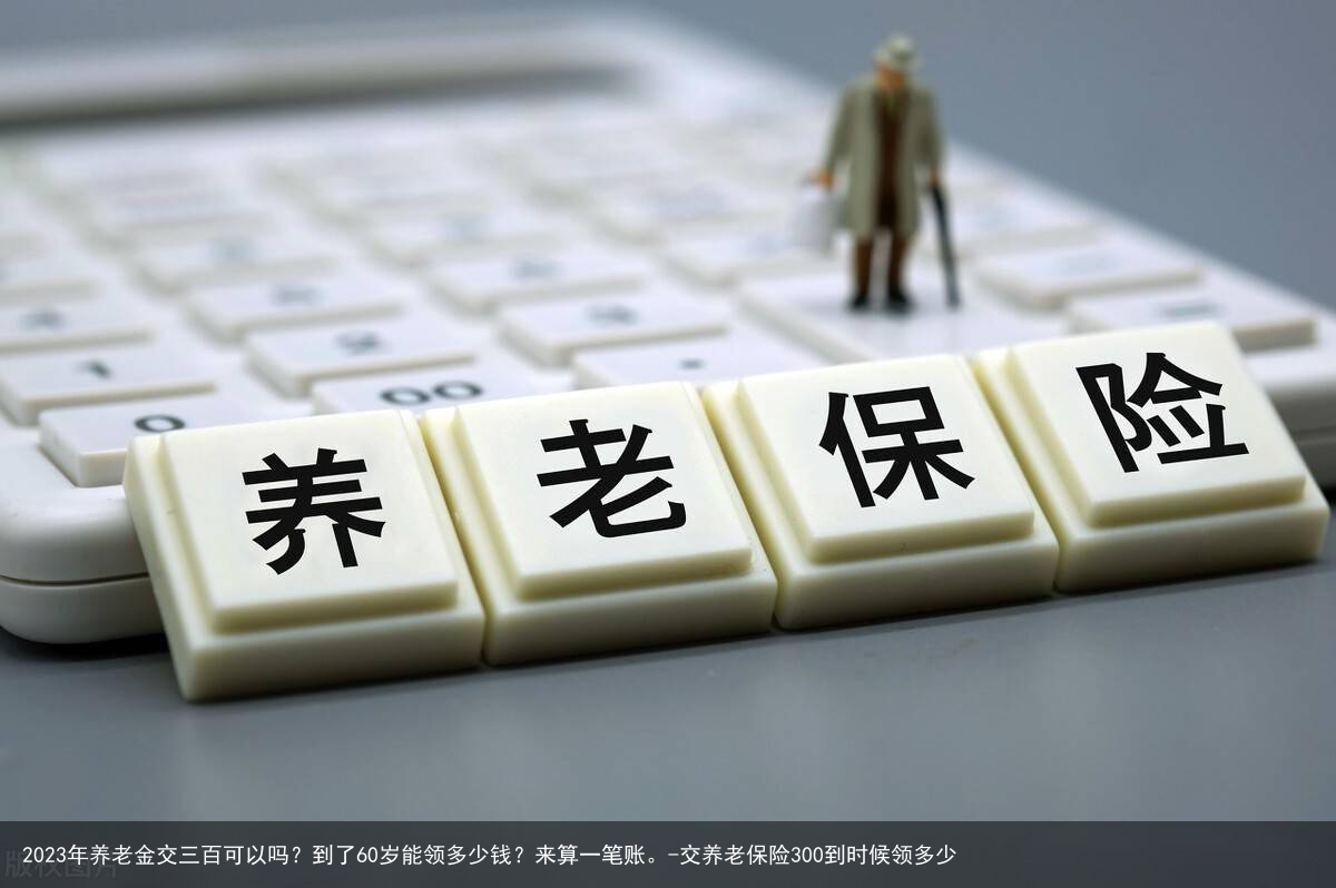2023年养老金交三百可以吗？到了60岁能领多少钱？来算一笔账。-交养老保险300到时候领多少
