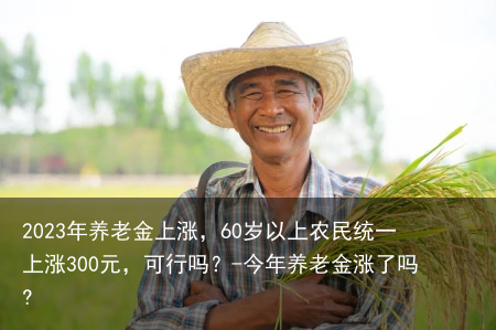 2023年养老金上涨，60岁以上农民统一上涨300元，可行吗？-今年养老金涨了吗?