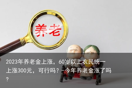 2023年养老金上涨，60岁以上农民统一上涨300元，可行吗？-今年养老金涨了吗?