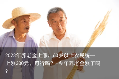 2023年养老金上涨，60岁以上农民统一上涨300元，可行吗？-今年养老金涨了吗?