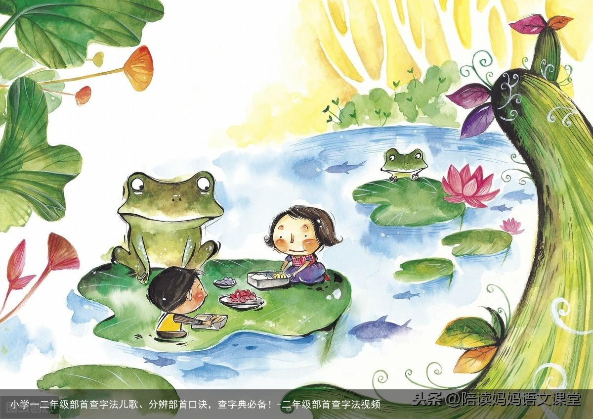 小学一二年级部首查字法儿歌、分辨部首口诀，查字典必备！-二年级部首查字法视频
