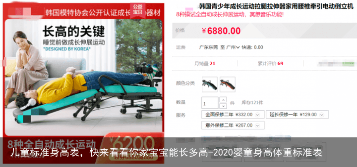 儿童标准身高表，快来看看你家宝宝能长多高-2020婴童身高体重标准表