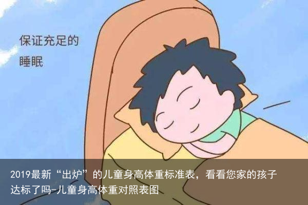 2019最新“出炉”的儿童身高体重标准表，看看您家的孩子达标了吗-儿童身高体重对照表图