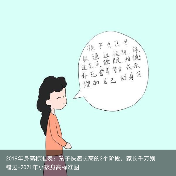 2019年身高标准表：孩子快速长高的3个阶段，家长千万别错过-2021年小孩身高标准图