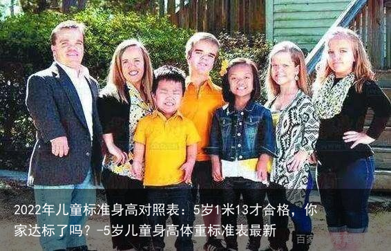 2022年儿童标准身高对照表：5岁1米13才合格，你家达标了吗？-5岁儿童身高体重标准表最新