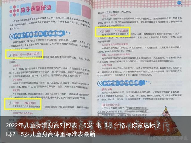 2022年儿童标准身高对照表：5岁1米13才合格，你家达标了吗？-5岁儿童身高体重标准表最新