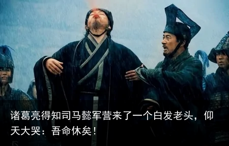 诸葛亮得知司马懿军营来了一个白发老头，仰天大哭：吾命休矣！