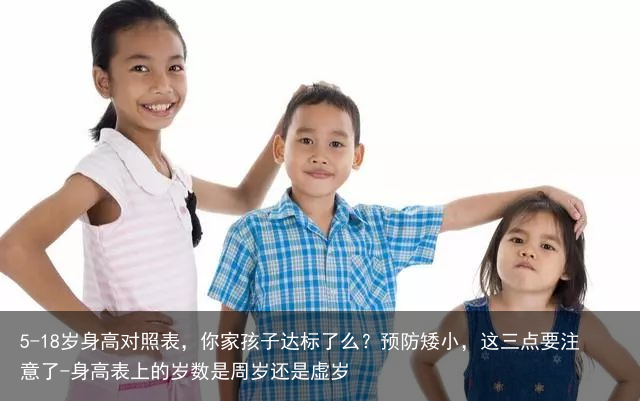 5-18岁身高对照表，你家孩子达标了么？预防矮小，这三点要注意了-身高表上的岁数是周岁还是虚岁