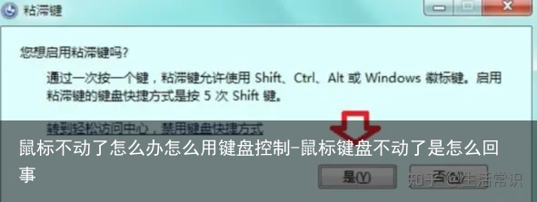 鼠标不动了怎么办怎么用键盘控制-鼠标键盘不动了是怎么回事