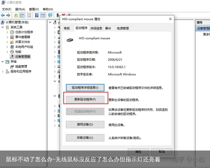 鼠标不动了怎么办-无线鼠标没反应了怎么办但指示灯还亮着