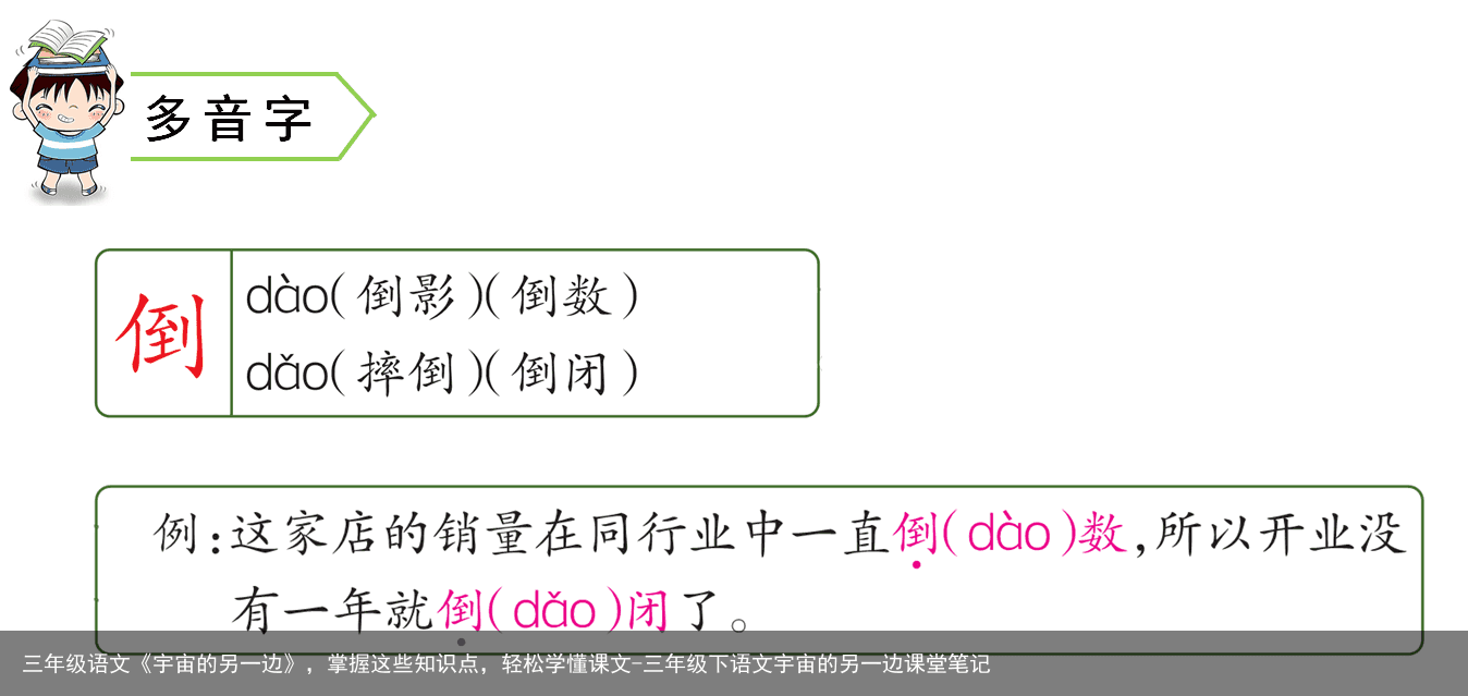 三年级语文《宇宙的另一边》，掌握这些知识点，轻松学懂课文-三年级下语文宇宙的另一边课堂笔记