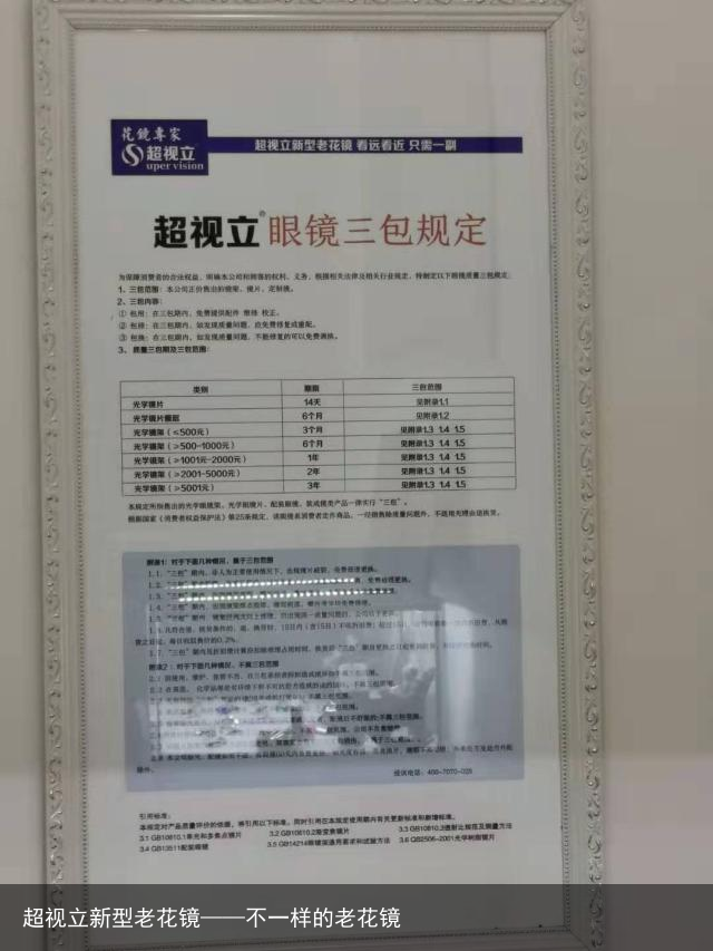 超视立新型老花镜——不一样的老花镜