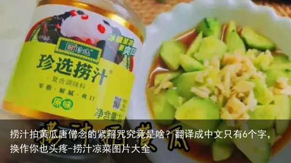 捞汁拍黄瓜-捞汁凉菜图片大全