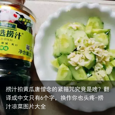 捞汁拍黄瓜-捞汁凉菜图片大全