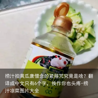 捞汁拍黄瓜-捞汁凉菜图片大全