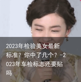 2023年检验美女最新标准？你中了几个？-2023年车检标志还要贴吗