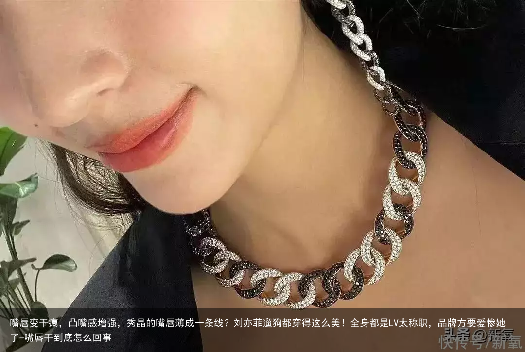 嘴唇变干瘪，凸嘴感增强，秀晶的嘴唇薄成一条线？刘亦菲遛狗都穿得这么美！全身都是LV太称职，品牌方要爱惨她了-嘴唇干到底怎么回事