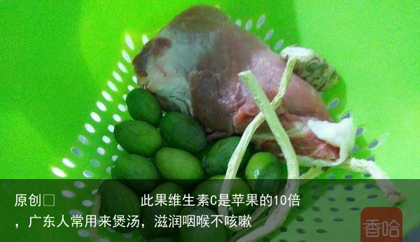 此果维生素C是苹果的10倍，广东人常用来煲汤，滋润咽喉不咳嗽