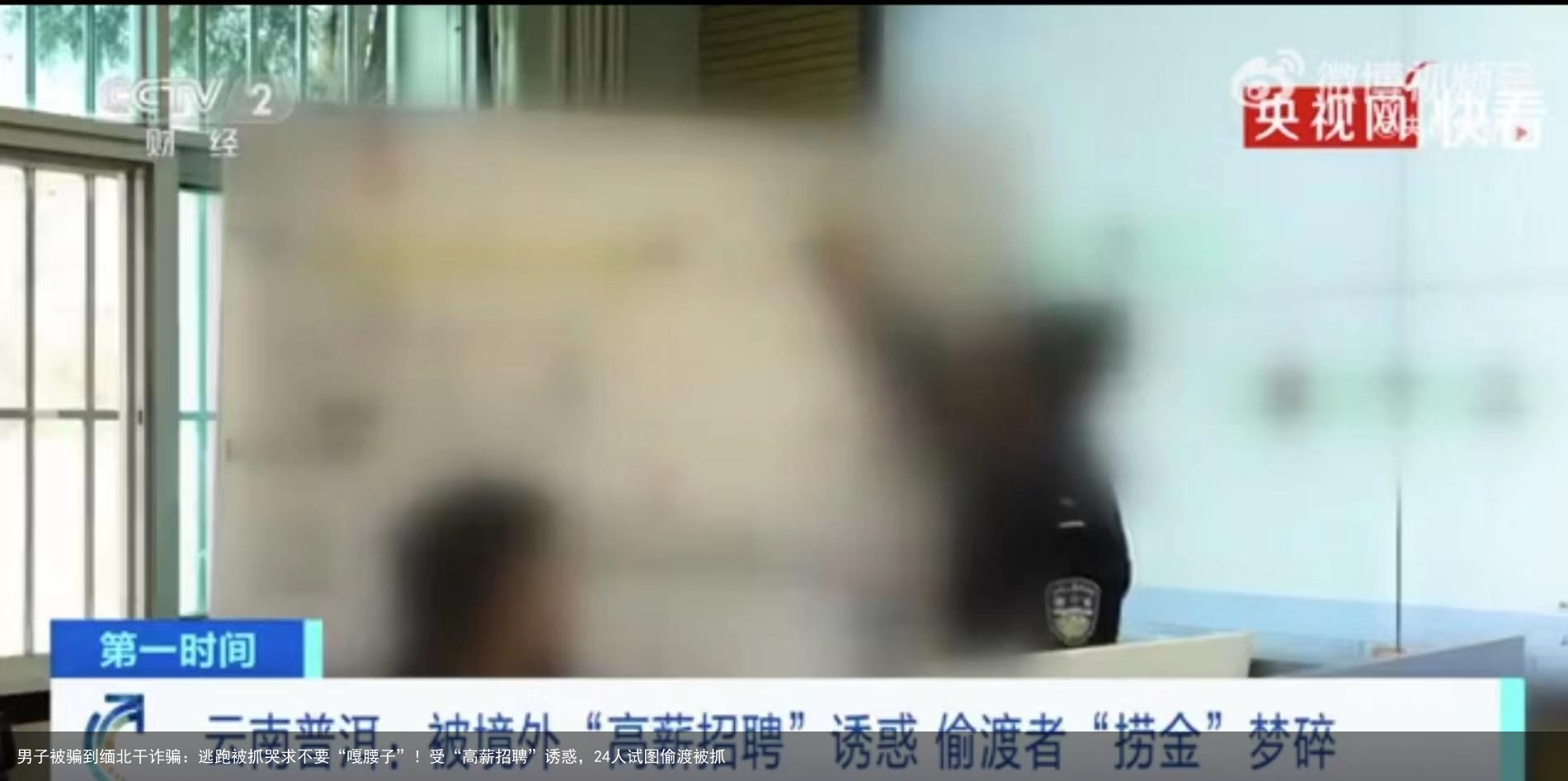 男子被骗到缅北干诈骗：逃跑被抓哭求不要“嘎腰子”！受“高薪招聘”诱惑，24人试图偷渡被抓