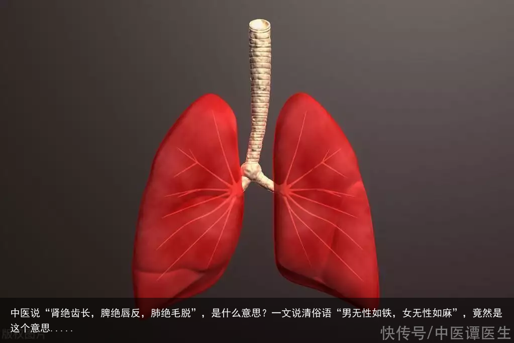 中医说“肾绝齿长，脾绝唇反，肺绝毛脱”，是什么意思？一文说清俗语“男无性如铁，女无性如麻”，竟然是这个意思.....
