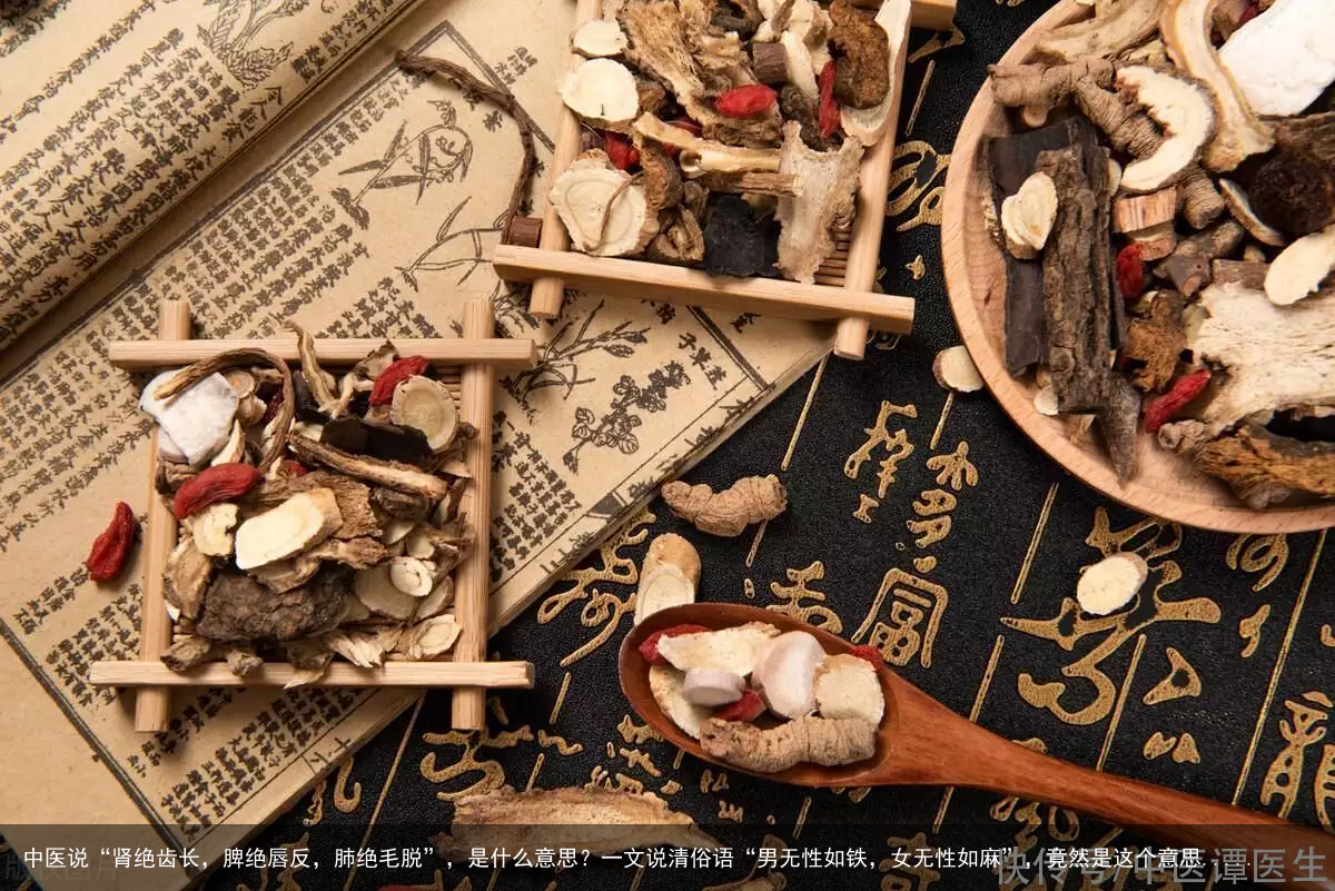 中医说“肾绝齿长，脾绝唇反，肺绝毛脱”，是什么意思？一文说清俗语“男无性如铁，女无性如麻”，竟然是这个意思.....