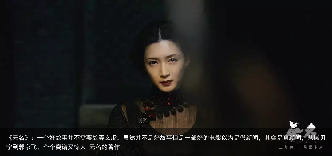 《无名》：一个好故事并不需要故弄玄虚，虽然并不是好故事但是一部好的电影以为是假新闻，其实是真新闻，从撒贝宁到郭京飞，个个离谱又惊人-无名的著作