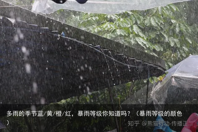 多雨的季节蓝/黄/橙/红，暴雨等级你知道吗？（暴雨等级的颜色）
