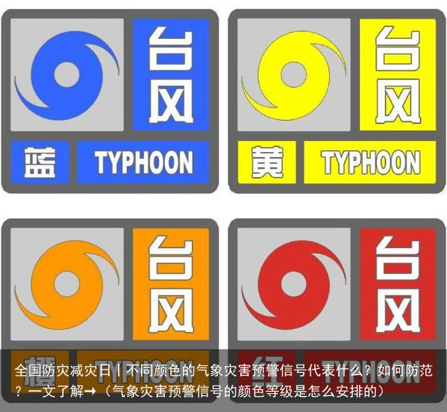 全国防灾减灾日丨不同颜色的气象灾害预警信号代表什么？如何防范？一文了解→（气象灾害预警信号的颜色等级是怎么安排的）