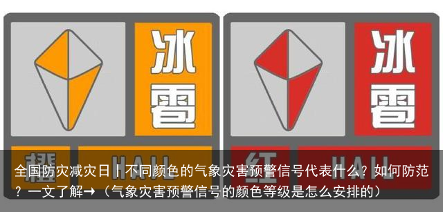 全国防灾减灾日丨不同颜色的气象灾害预警信号代表什么？如何防范？一文了解→（气象灾害预警信号的颜色等级是怎么安排的）