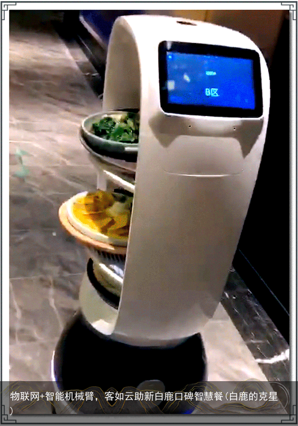 物联网+智能机械臂，客如云助新白鹿口碑智慧餐(白鹿的克星)
