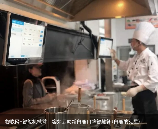 物联网+智能机械臂，客如云助新白鹿口碑智慧餐(白鹿的克星)