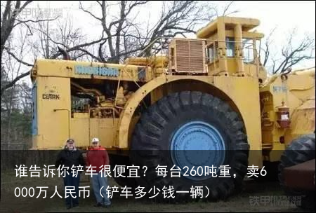 谁告诉你铲车很便宜？每台260吨重，卖6000万人民币（铲车多少钱一辆）