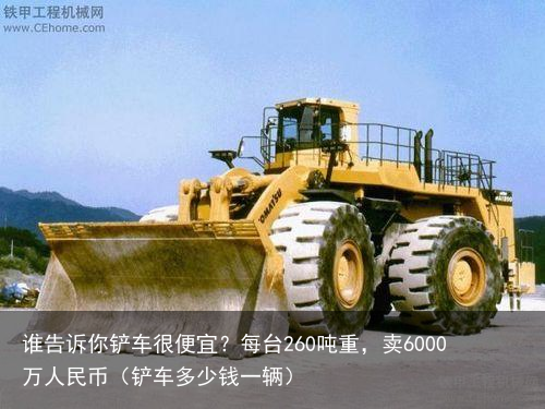 谁告诉你铲车很便宜？每台260吨重，卖6000万人民币（铲车多少钱一辆）