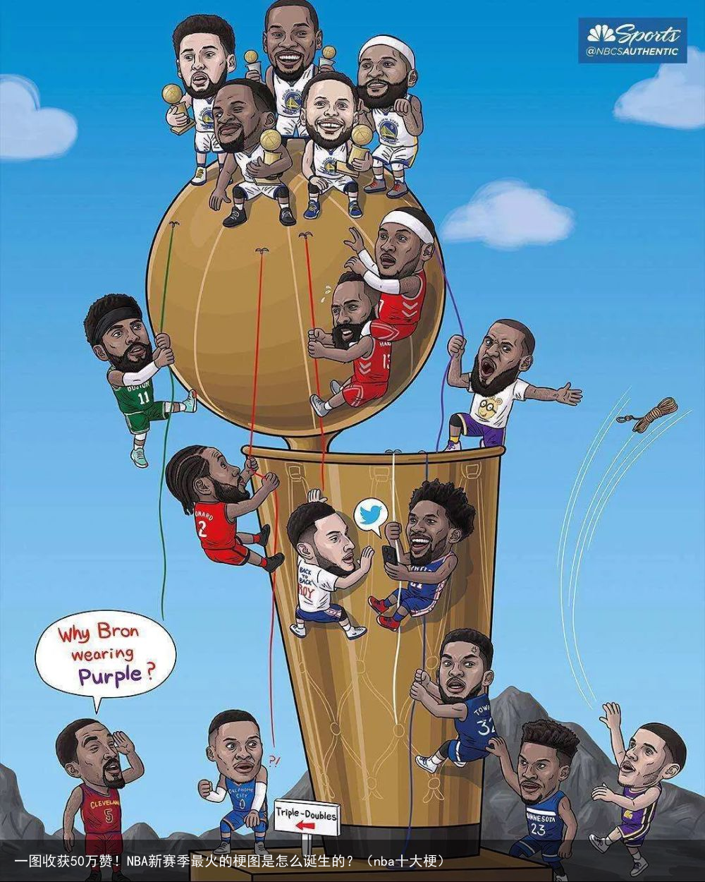 一图收获50万赞！NBA新赛季最火的梗图是怎么诞生的？（nba十大梗）