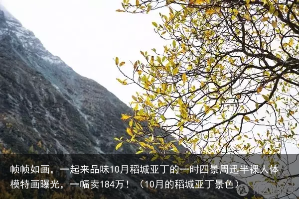 帧帧如画，一起来品味10月稻城亚丁的一时四景（10月的稻城亚丁景色）