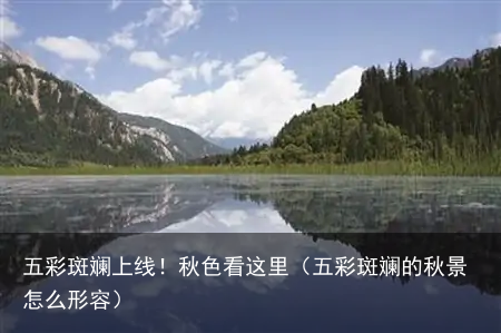 五彩斑斓上线！秋色看这里（五彩斑斓的秋景怎么形容）