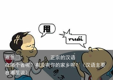 正宗的汉语在哪个省呢？有没有你的家乡呢？