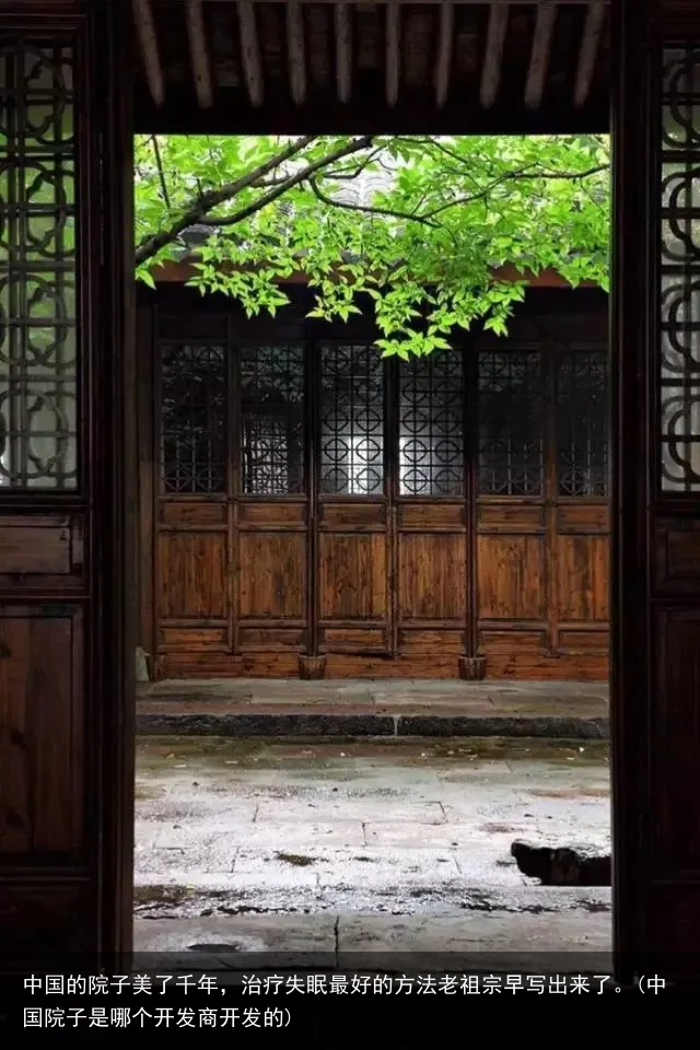 中国的院子美了千年，治疗失眠最好的方法老祖宗早写出来了。(中国院子是哪个开发商开发的)