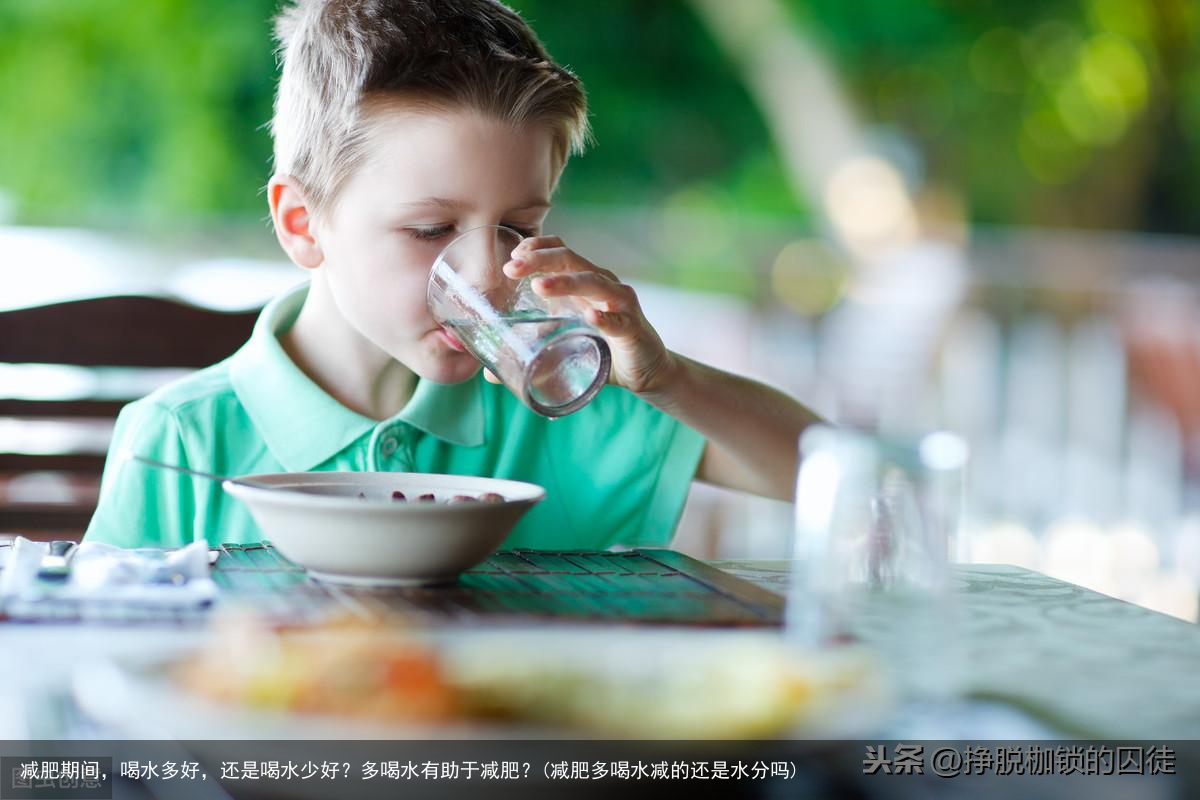 减肥期间，喝水多好，还是喝水少好？多喝水有助于减肥？(减肥多喝水减的还是水分吗)