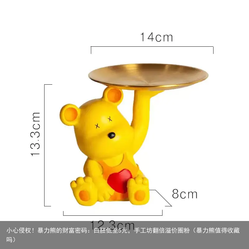 小心侵权！暴力熊的财富密码：白胚低至5元，手工坊翻倍溢价圈粉（暴力熊值得收藏吗）