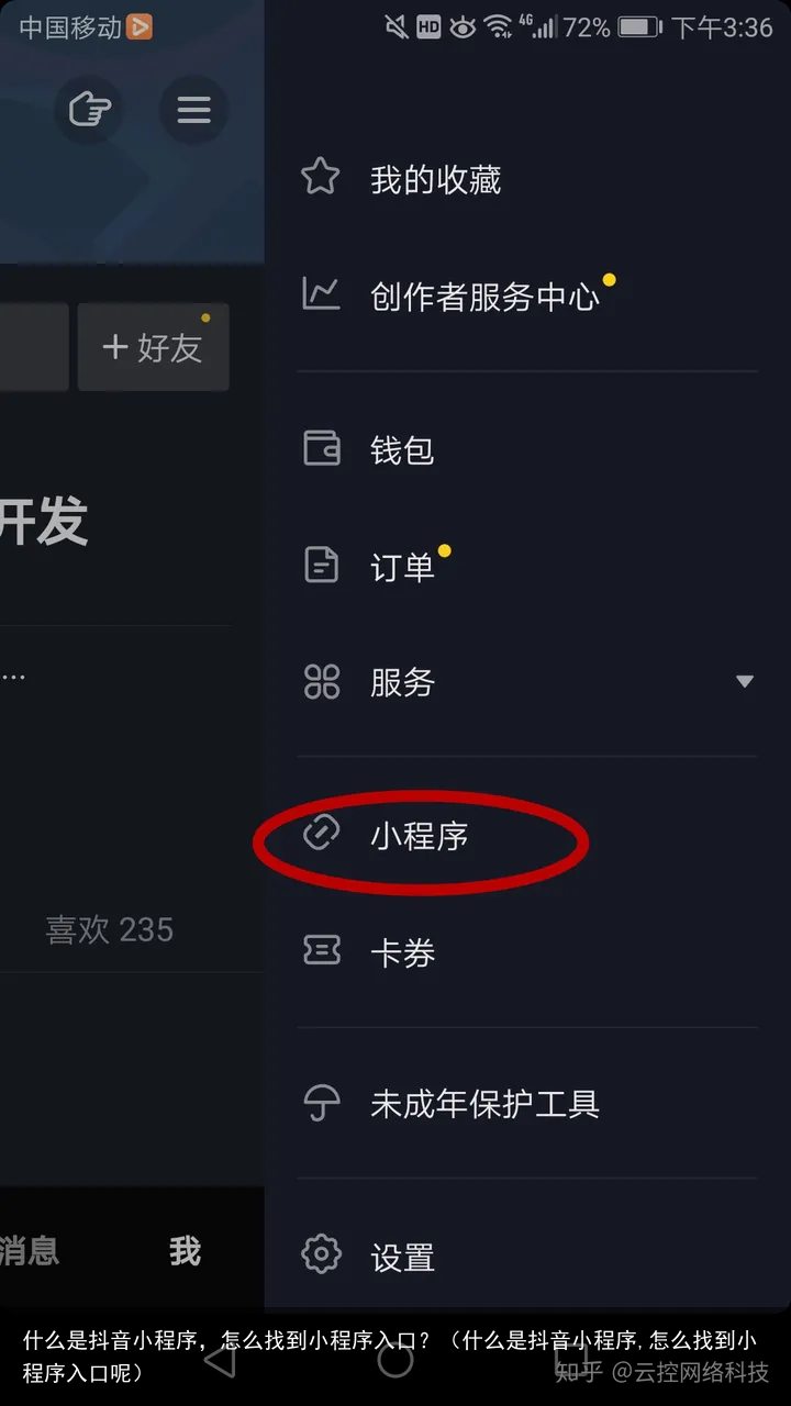 什么是抖音小程序，怎么找到小程序入口？（什么是抖音小程序,怎么找到小程序入口呢）
