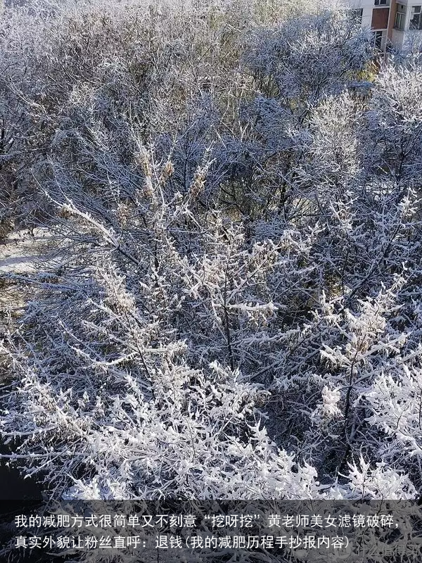 我的减肥方式很简单又不刻意“挖呀挖”黄老师美女滤镜破碎，真实外貌让粉丝直呼：退钱(我的减肥历程手抄报内容)