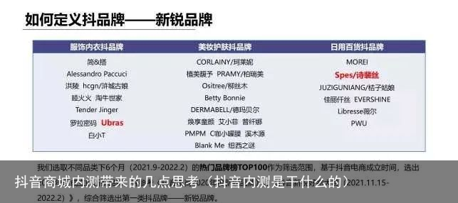 抖音商城内测带来的几点思考（抖音内测是干什么的）