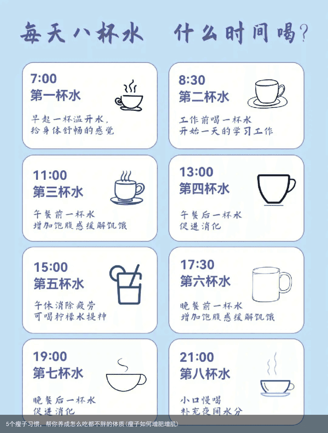 5个瘦子习惯，帮你养成怎么吃都不胖的体质(瘦子如何增肥增肌)
