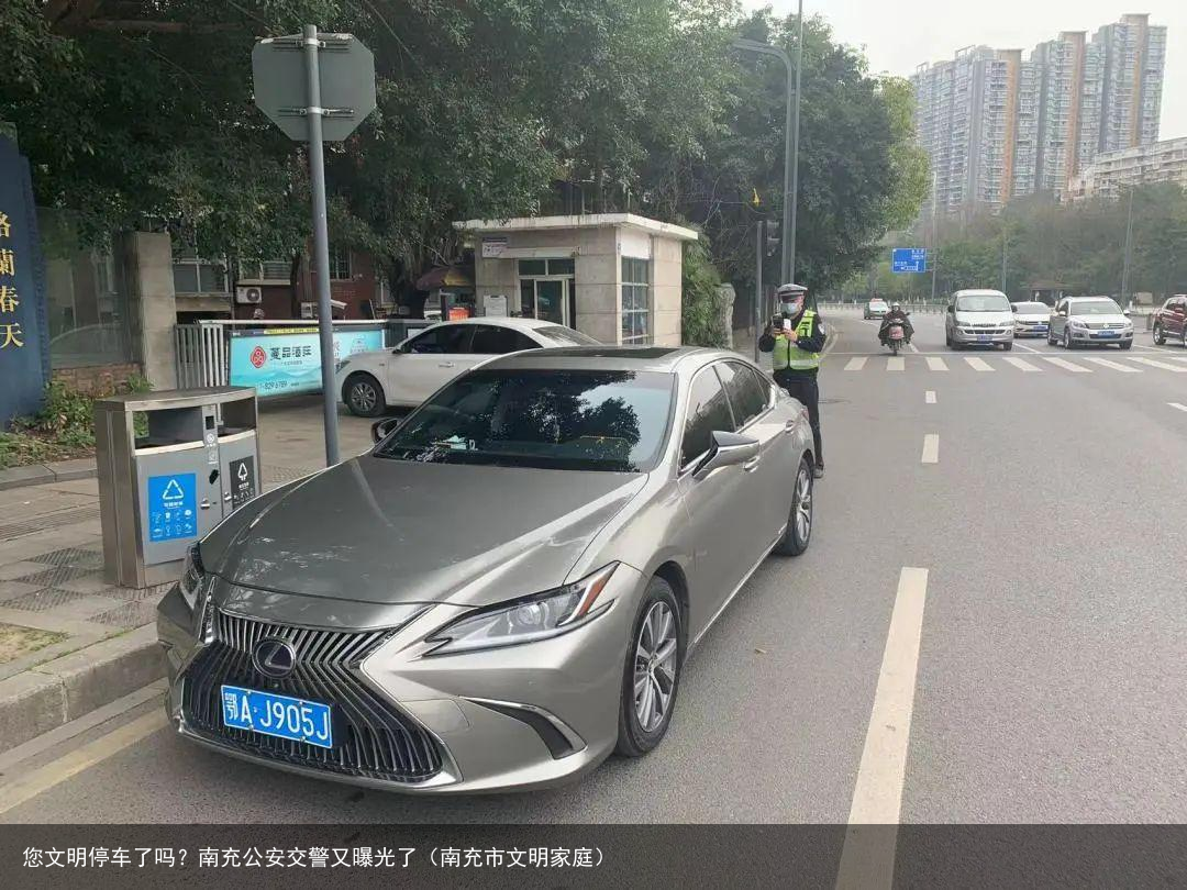您文明停车了吗？南充公安交警又曝光了（南充市文明家庭）