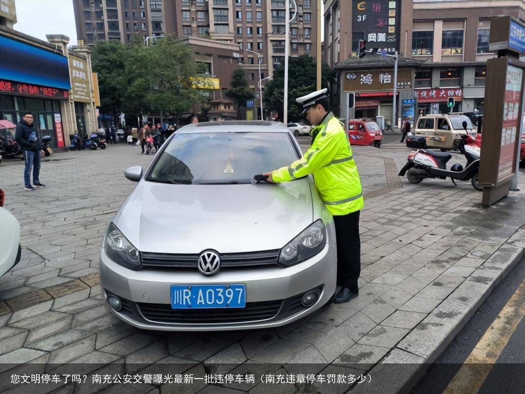 您文明停车了吗？南充公安交警曝光最新一批违停车辆（南充违章停车罚款多少）