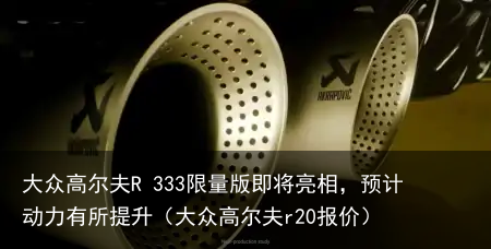 大众高尔夫R 333限量版即将亮相，预计动力有所提升（大众高尔夫r20报价）